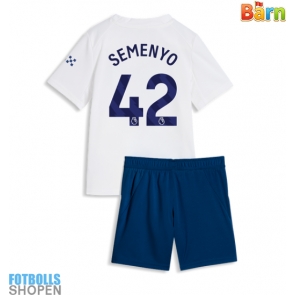 Billiga Manchester City Antoine Semenyo #42 Tredjeställ Barn 2026-27 Kortärmad (+ Korta byxor)